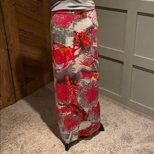 BCBG maxi skirt with knee high slit.